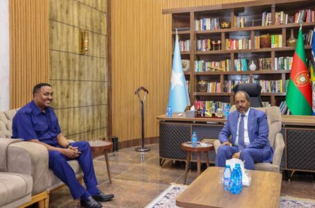 الرئيس الصومالي يستقبل الأمين العام لمنظمة “الإيغاد”