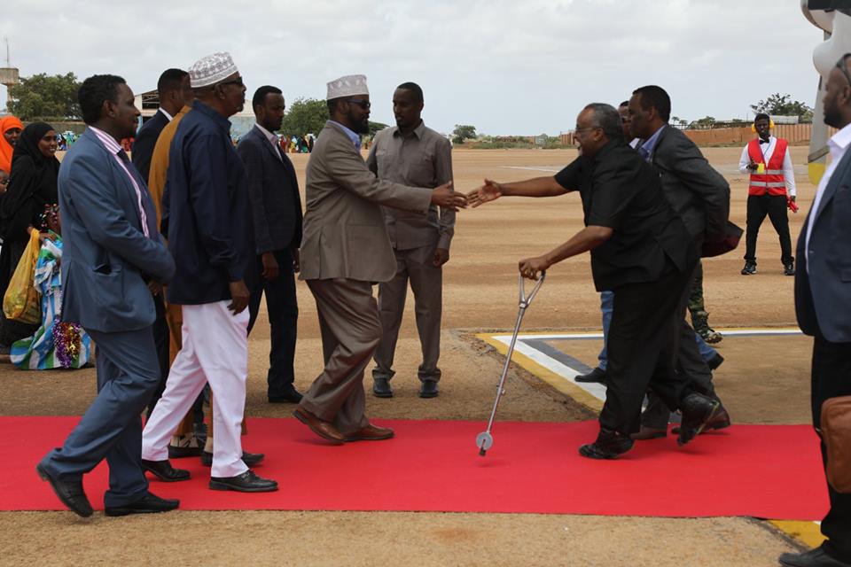 Sawirro: Qaar ka mid ah Madaxweynayaasha Dowlad Goboleedyada oo gaaray Kismayo