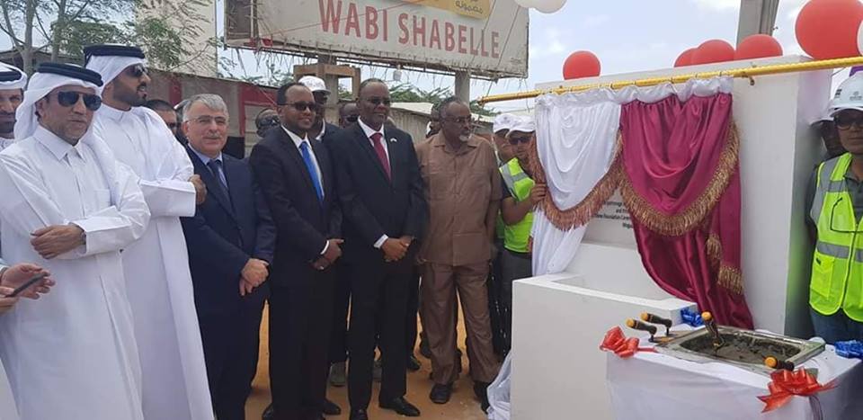 Madaxweynayaasha Hirshabelle iyo K/Galbeed oo dhagaxdhigga ka qeybgalay