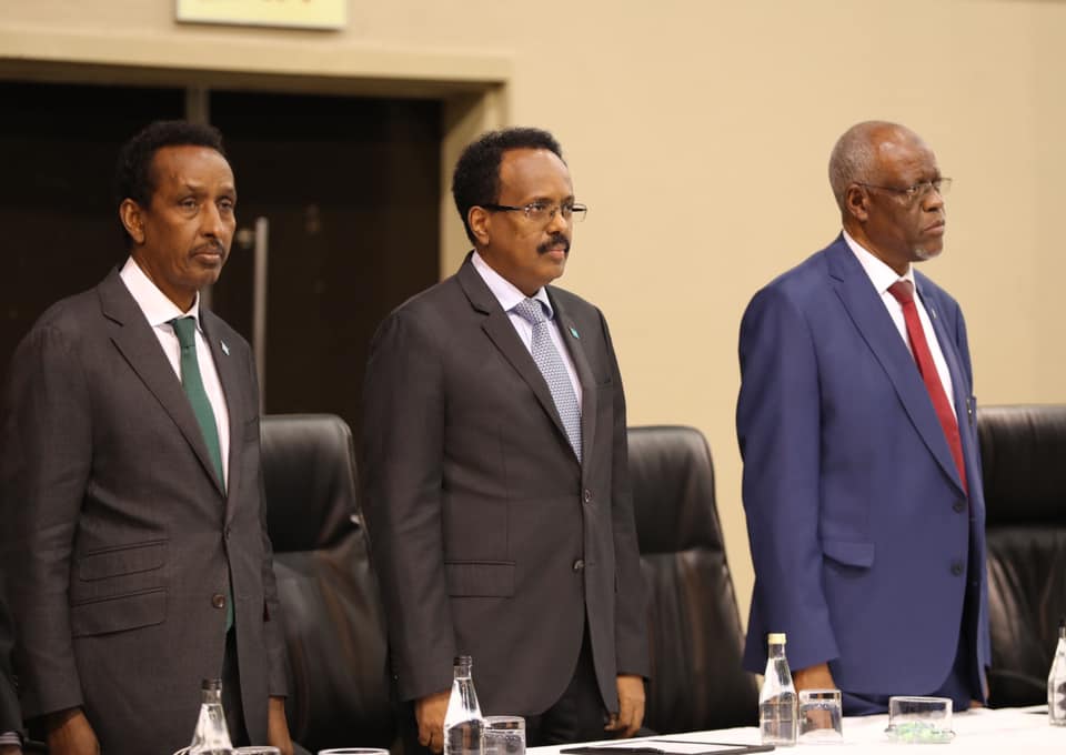Madaxweyne Farmaajo oo la kulmay Jaaliyadda Soomaalida ee Koofur Afrika.