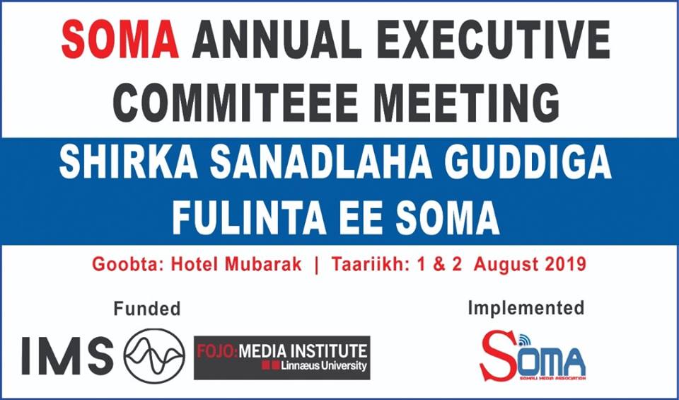 Shirka Sanadlaha ah ee Guddiga fulinta SOMA oo maanta ka furmay Muqdisho.